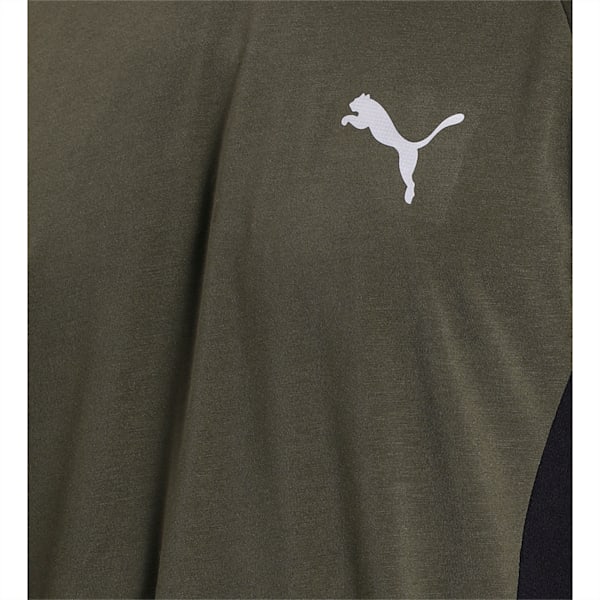 Evostripe Slim Fit Men's T-Shirt, Forest Night