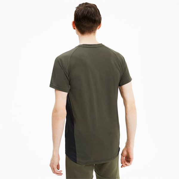 Evostripe Slim Fit Men's T-Shirt, Forest Night