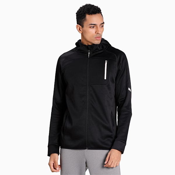 Evostripe Warm Men's Full Zip Hoodie, Puma Black, extralarge