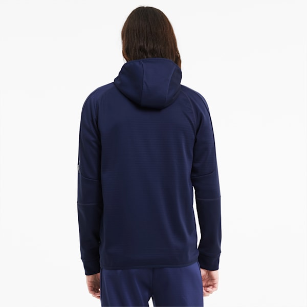 Evostripe Warm Men's Full Zip Hoodie, Peacoat, extralarge