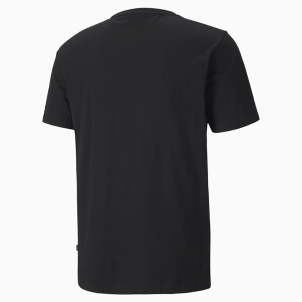 Rebel Short Sleeve Slim Fit Men's T-Shirt, Puma Black, extralarge-AUS
