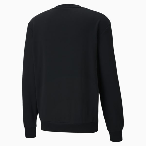 Rebel Crew Regular Fit Men's Sweat Shirt, Puma Black, extralarge-IND
