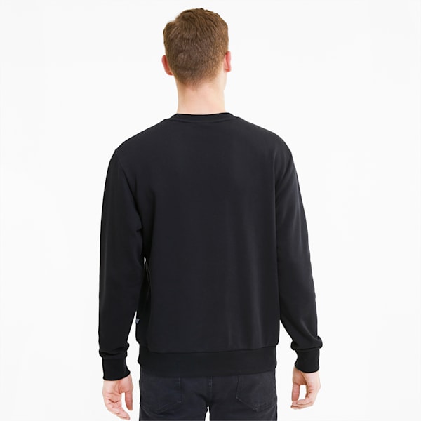 Rebel Crew Regular Fit Men's Sweat Shirt, Puma Black, extralarge-IND