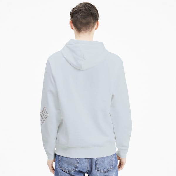 Rebel Regular Fit Men's Hoodie, Puma White, extralarge-IND