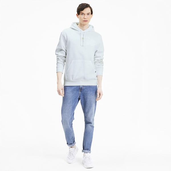 Rebel Regular Fit Men's Hoodie, Puma White, extralarge-IND
