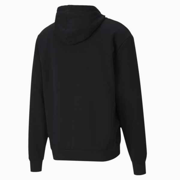 Rebel Regular Fit Men's Hoodie, Puma Black-Vaporous Gray, extralarge-IND