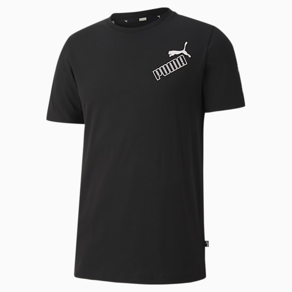 Amplified Men's Crew Neck T-Shirt, Puma Black, extralarge-IND