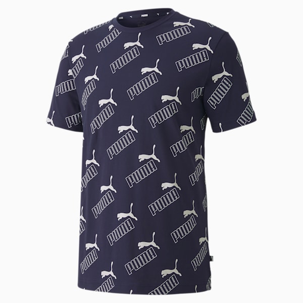 Amplified Printed Men's Tee, Peacoat, extralarge