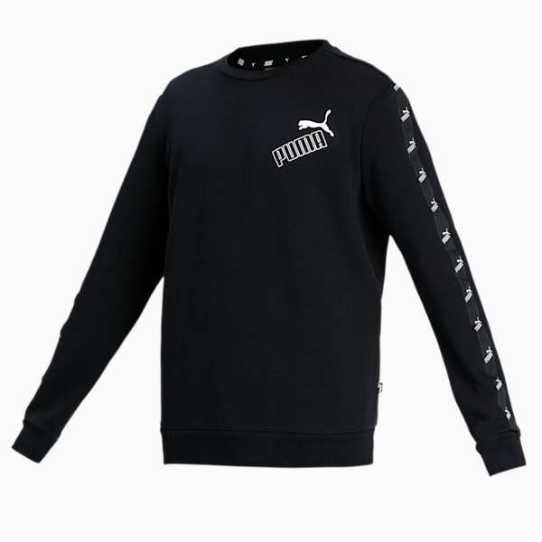 Amplified Crew Neck Men’s Sweatshirt, Puma Black, extralarge-IND