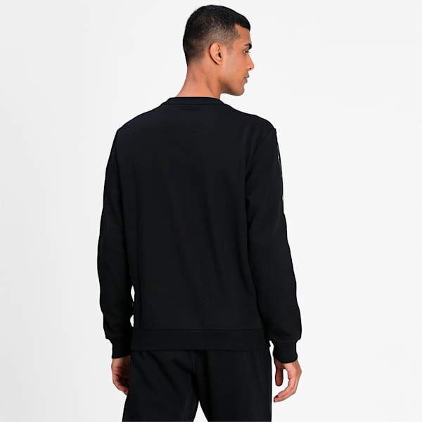 Amplified Crew Neck Men’s Sweatshirt, Puma Black, extralarge-IND