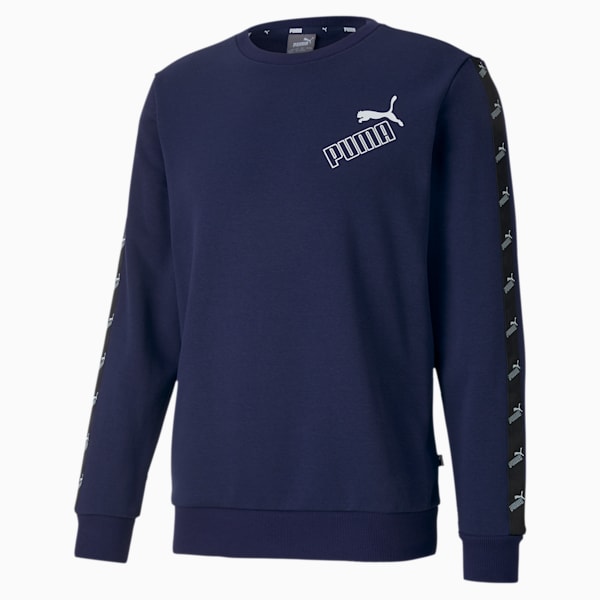 Amplified Crew Neck Men’s Sweatshirt, Peacoat, extralarge-IND
