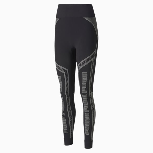 Evostripe evoKNIT 7/8 Knitted Women's Leggings, Puma Black, extralarge-IND