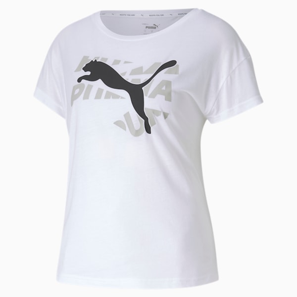 Modern Sports Graphic Relaxed Fit Women’s T-Shirt, Puma White, extralarge-IND