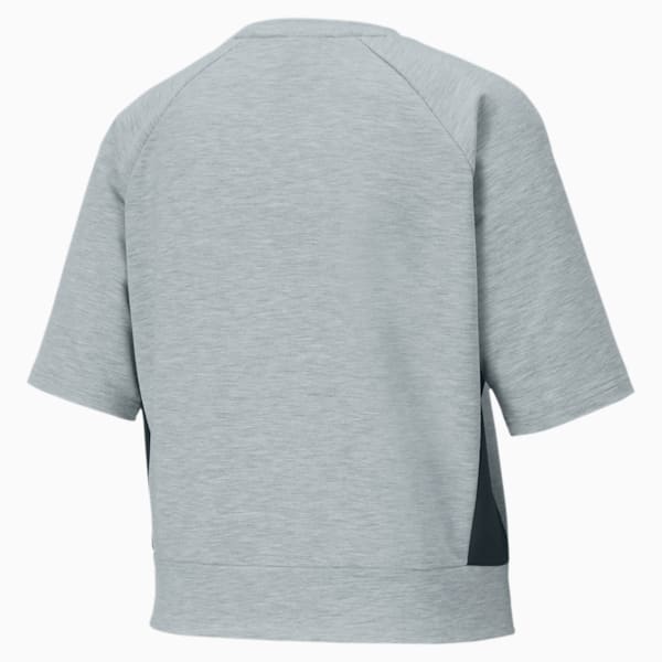 Modern Sports dryCELL Relaxed Fit Women's Sweat Shirt, Light Gray Heather, extralarge-IND
