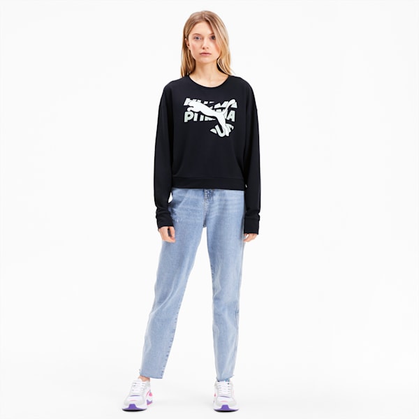 Modern Sports dryCELL Women's Sweatshirt, Puma Black, extralarge-IND