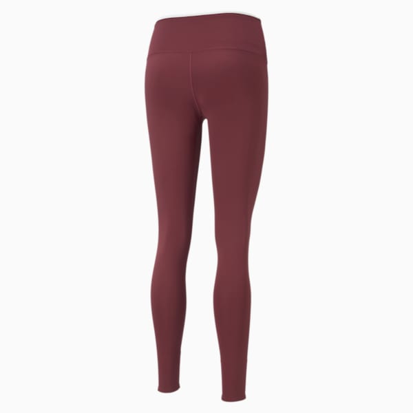 Modern Sports 7/8 Printed Women's Tights, Burgundy-Vaporous Gray, extralarge-IND