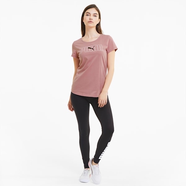 Rebel Graphic Women's Tee, Foxglove-Puma Black, extralarge