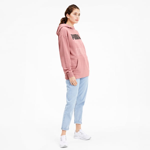 Rebel Women's Elongated Hoodie, Foxglove, extralarge