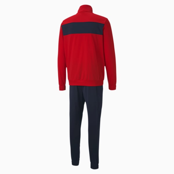 Techstripe Tricot Regular Fit Men's Tracksuit, High Risk Red, extralarge-IND