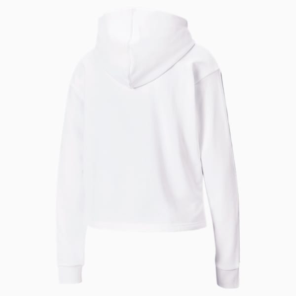 Amplified Women's Cropped Hoodie, Puma White, extralarge