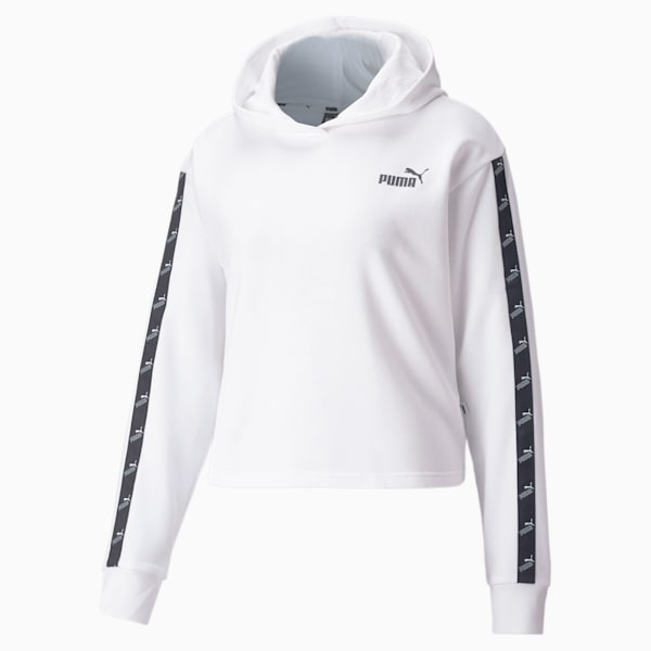 Amplified Women's Cropped Hoodie, Puma White, extralarge