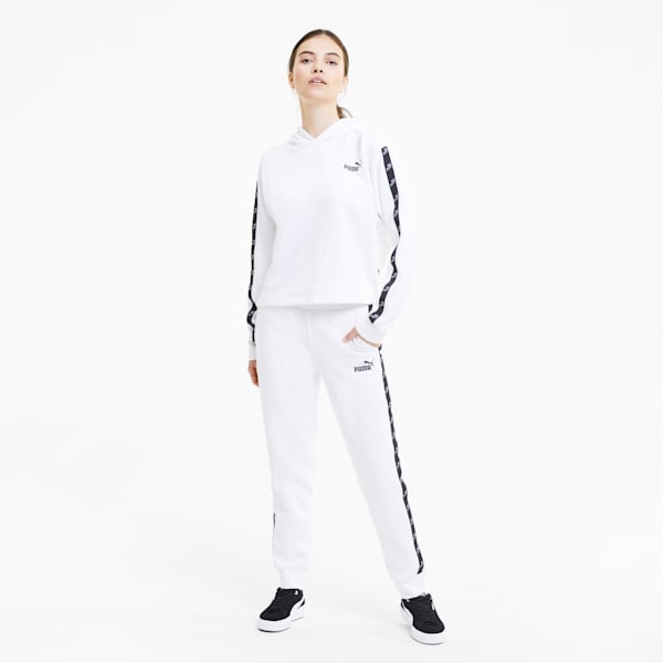 Amplified Women's Cropped Hoodie, Puma White, extralarge