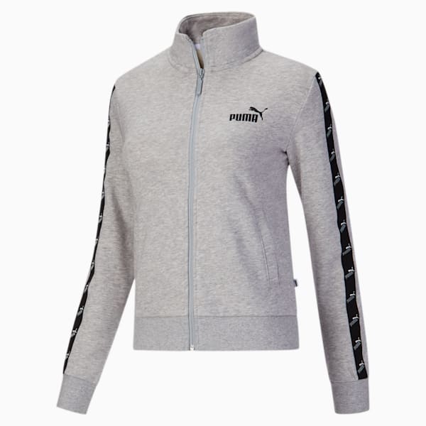 Amplified Women's Track Jacket, Light Gray Heather, extralarge