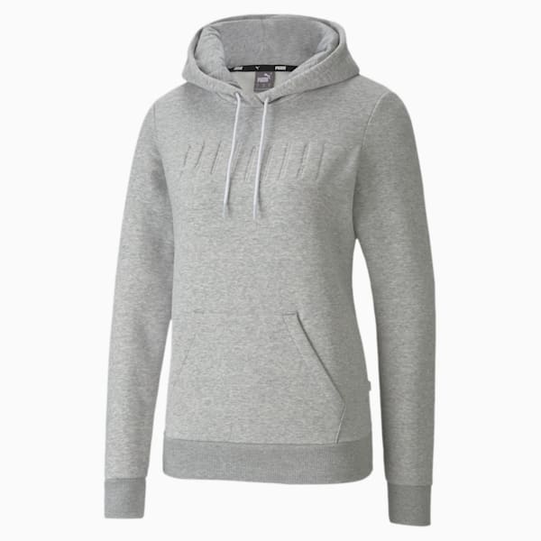 Modern Basics Regular Fit Women's Hoodie, Light Gray Heather, extralarge-IND