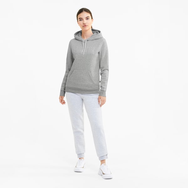 Modern Basics Regular Fit Women's Hoodie, Light Gray Heather, extralarge-IND