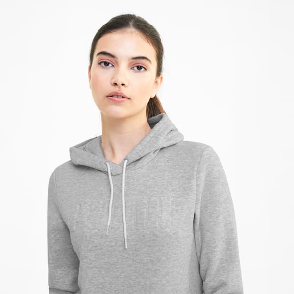 Modern Basics Regular Fit Women's Hoodie, Light Gray Heather, extralarge-IND