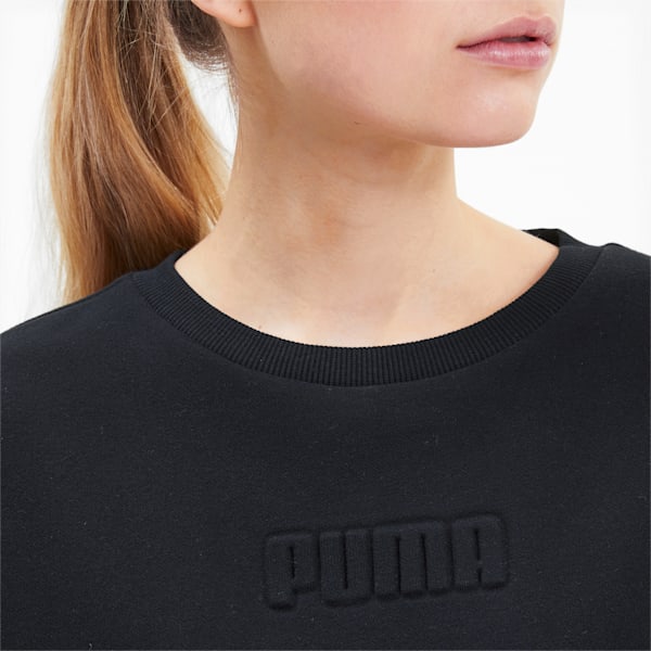 Modern Basics Crew Women's Sweat Shirt, Puma Black, extralarge-IND