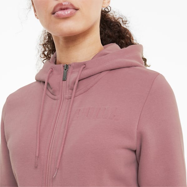 Modern Basics Women's Full Zip Hoodie, Foxglove, extralarge