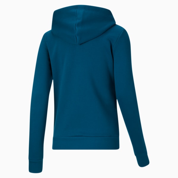 Modern Basics Women's Full Zip Hoodie, Digi-blue, extralarge