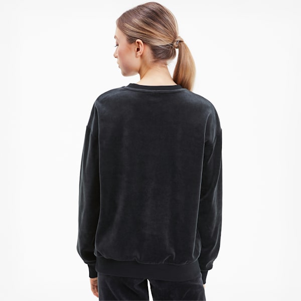 Womens velvet sweatshirt 2025