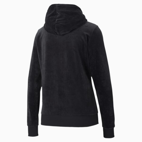 Modern Basics Women's Velour Full Zip Hoodie | PUMA