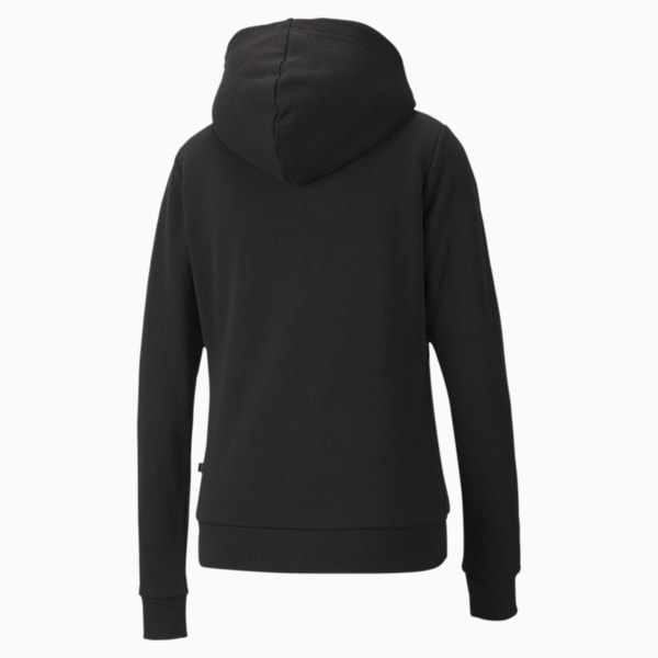 Essentials+ Women's Sherpa Full Zip Hoodie, Puma Black, extralarge