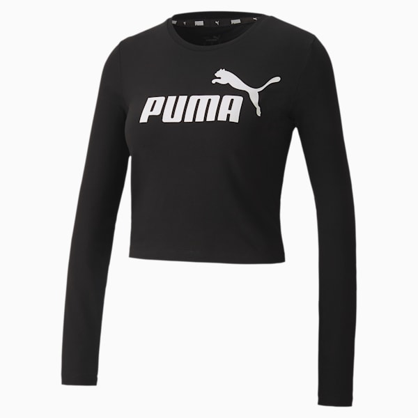 Essentials+ Women's Fitted Tee, Puma Black, extralarge