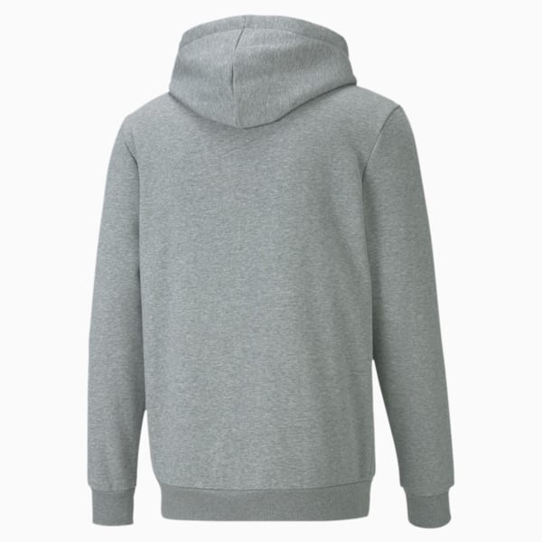 Essentials Full Zip Men's Hoodie, Medium Gray Heather, extralarge-IND