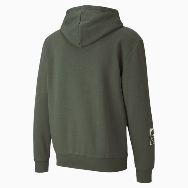 Rebel Men's Full Zip Hoodie, Thyme, extralarge