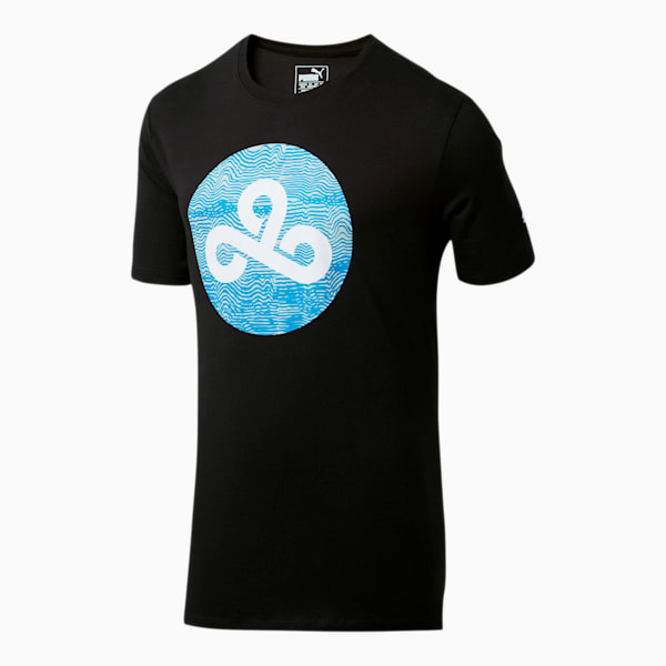 PUMA x CLOUD9 Wavy Clouds Tee, Puma Black, extralarge