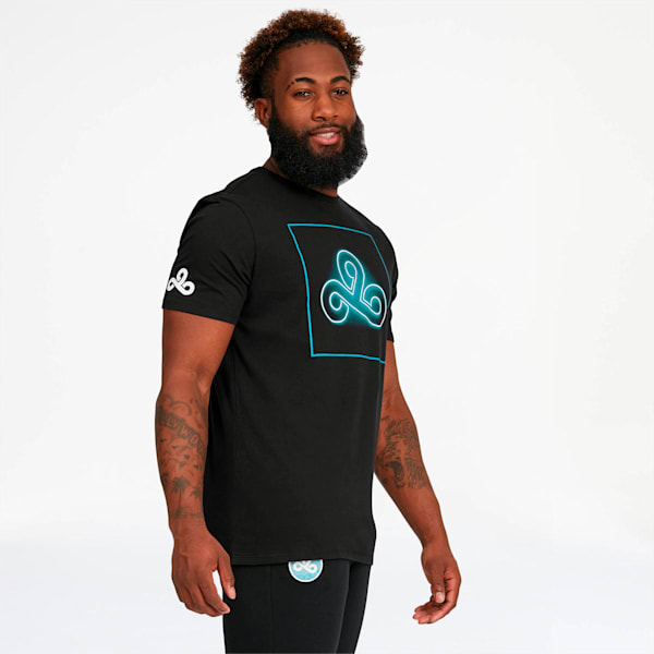 PUMA x CLOUD9 End of the Line Tee, Puma Black-Hawaiian Ocean, extralarge