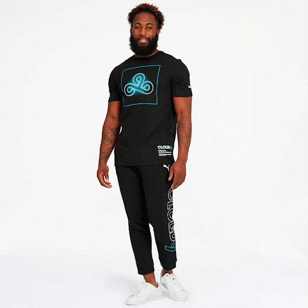 PUMA x CLOUD9 End of the Line Tee, Puma Black-Hawaiian Ocean, extralarge