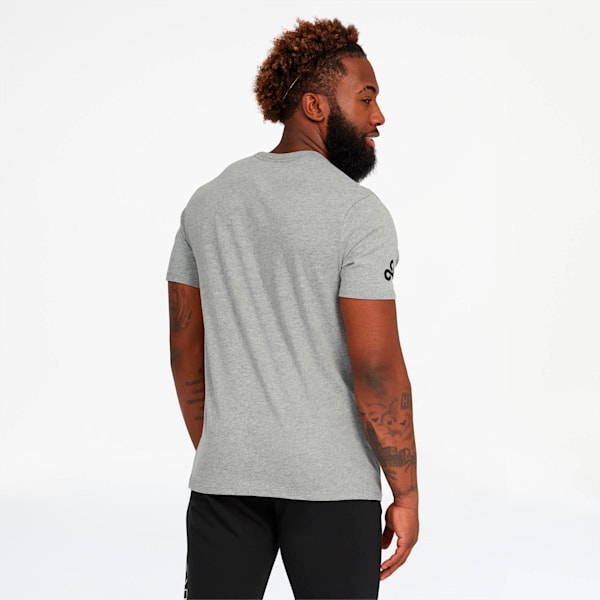 PUMA x CLOUD9 End of the Line Tee, Gray Heather-Hawaiian Ocean, extralarge