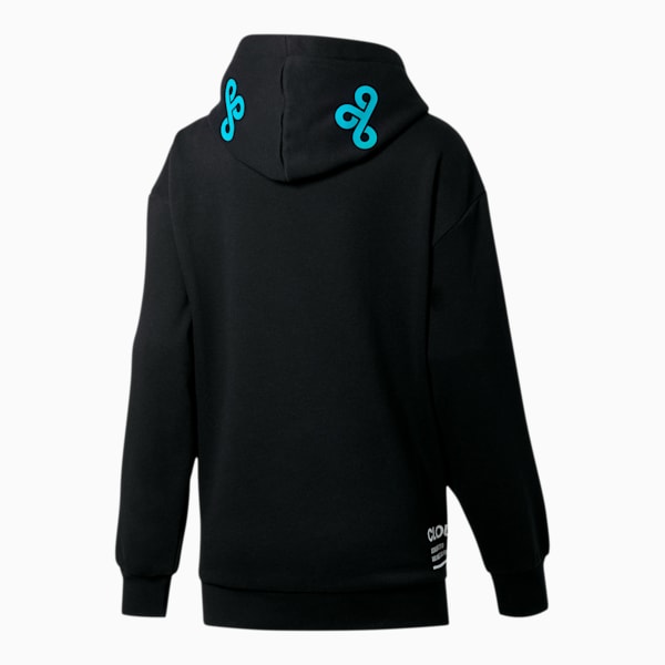 PUMA x CLOUD9 Simulation Women's Hoodie, Cotton Black-Hawaiian Ocean, extralarge