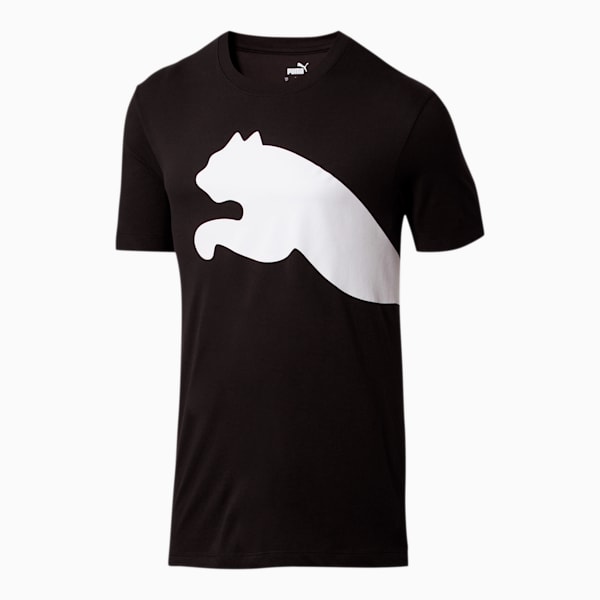 Oversized Logo Men's Tee, Puma Black, extralarge