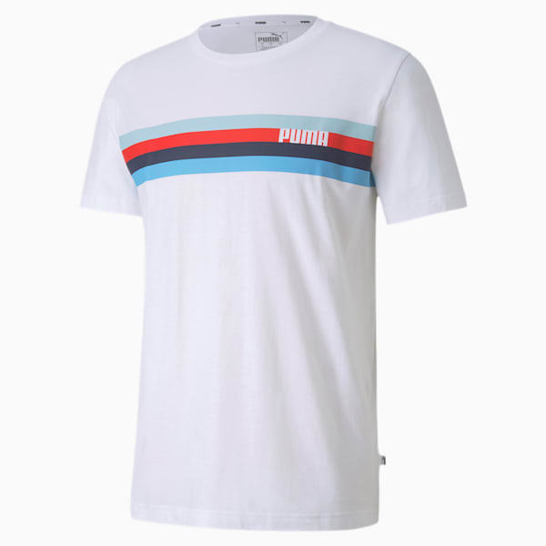 Celebration Men's Graphic Tee, Puma White-Stripe, extralarge