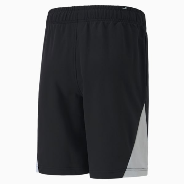 Summer Print Men's Shorts, Cotton Black