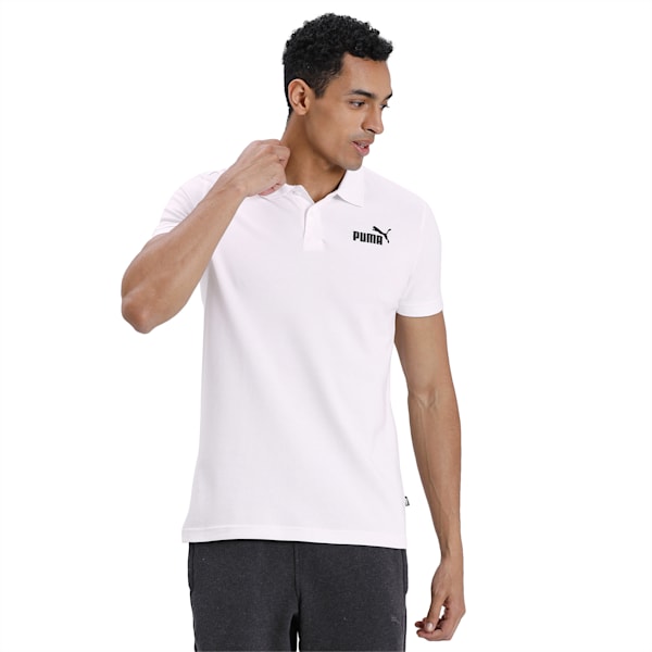 Essential Pique Men's Polo, Puma White, extralarge-IND