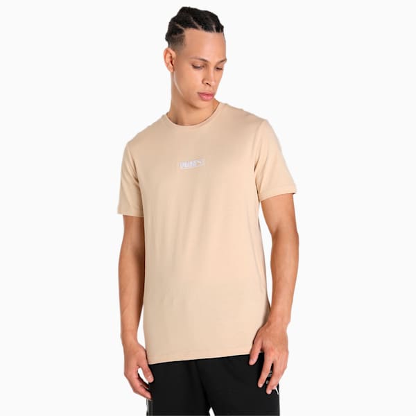 Men's Classics Logo N.2 T-shirt, Pebble, extralarge-IND