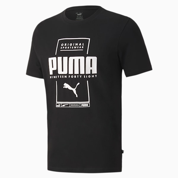 PUMA Box Men's T-Shirt, Puma Black, extralarge-IND